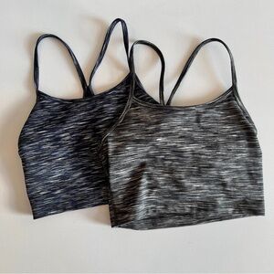 Offline by Aerie sports bra The Hugger longline racerback XS shelf bra blue back